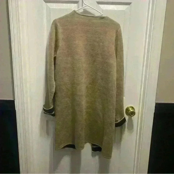 Tan Cream Black Colored Apt. 9 Long Cardigan - Picture 7 of 10